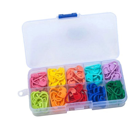 KTX-040147 Knitting and Crochet Tool Set with 120 Pieces for Easy Stitch Marking and Organization