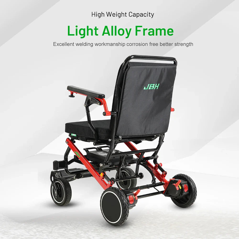 KTX-040339 Portable Double Battery Electric Wheelchair Model D37 for Elderly and Disabled Users, Removable Battery, Lightweight Design