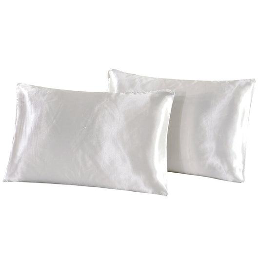 KTX-041299 Summer Pure Color Imitation Silk Pillowcase in Various Colors and Sizes