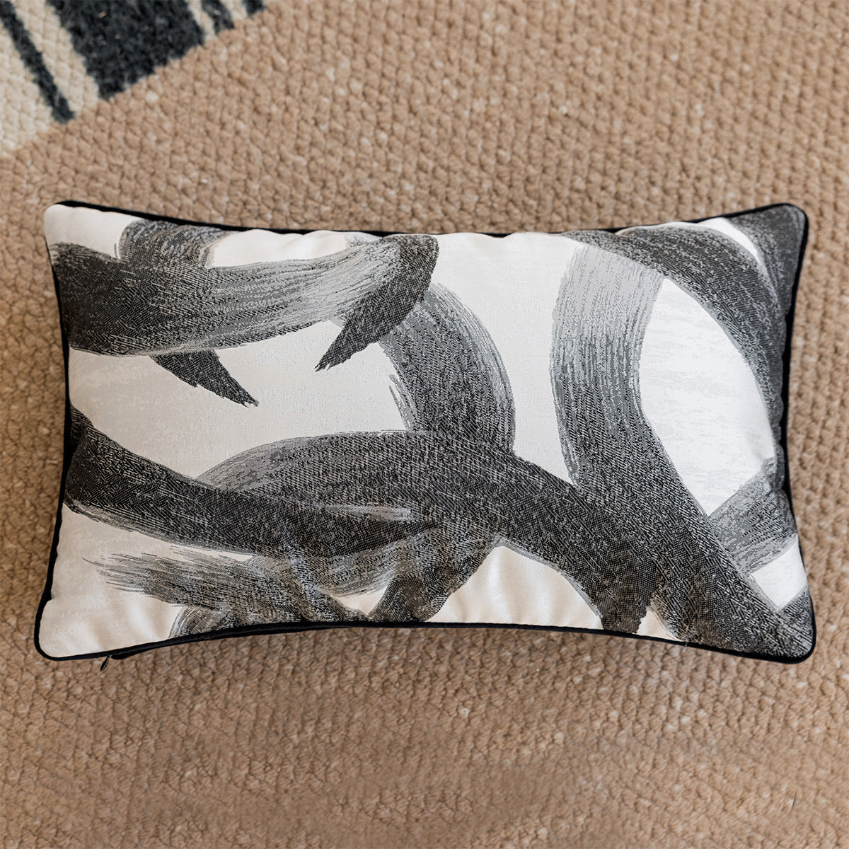 KTX-041427 Ukiyo-e and Ink Painting Decorative Pillow Cases for Sofa and Bedside, 45x45cm and 30x50cm Options