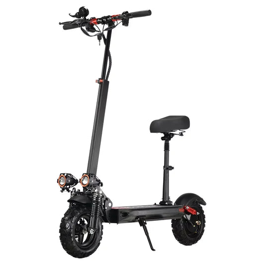 KTX-042643 Foldable Mini Electric Scooter with 11-Inch Tyres, 1200W Motor, 30-50km Range, Dual Suspension, Lightweight Design