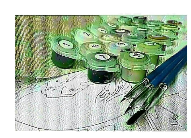 KTX-042771 Custom Digital Oil Painting on Linen – Modern and Simple Art Piece, Unframed Character Design