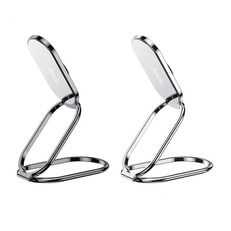 KTX-042835 Metal Folding Mobile Phone Holder - Zinc Alloy with Stable Adhesion for Devices Up to 7 Inches