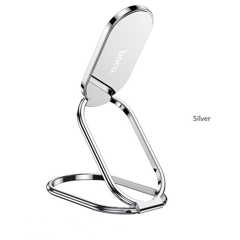 KTX-042835 Metal Folding Mobile Phone Holder - Zinc Alloy with Stable Adhesion for Devices Up to 7 Inches