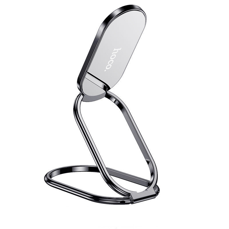 KTX-042835 Metal Folding Mobile Phone Holder - Zinc Alloy with Stable Adhesion for Devices Up to 7 Inches