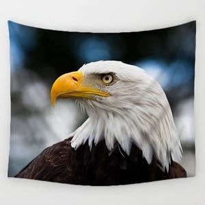 KTX-043475 Eagle Printed Polyester Tapestry – Vibrant Home Décor Accent