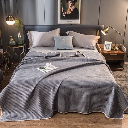 KTX-043731 Lightweight Ice Silk Summer Quilt, Washable, Available in Multiple Colors and Sizes