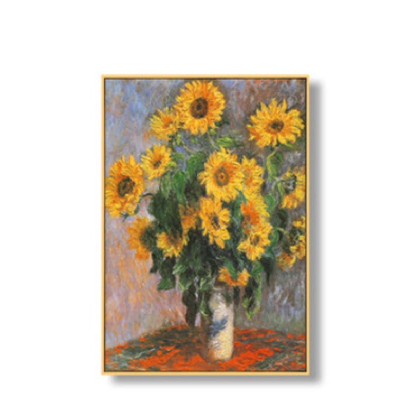 KTX-043923 Elegant Landscape Canvas Art with Luxury Gold Aluminum Frame and Pine Wood Inner Frame for Home Decoration