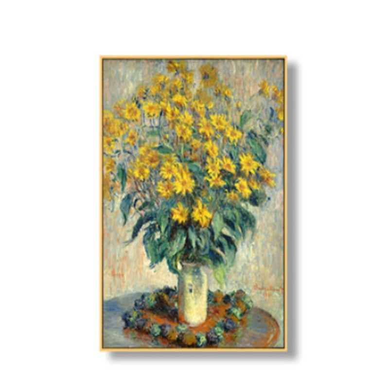 KTX-043923 Elegant Landscape Canvas Art with Luxury Gold Aluminum Frame and Pine Wood Inner Frame for Home Decoration