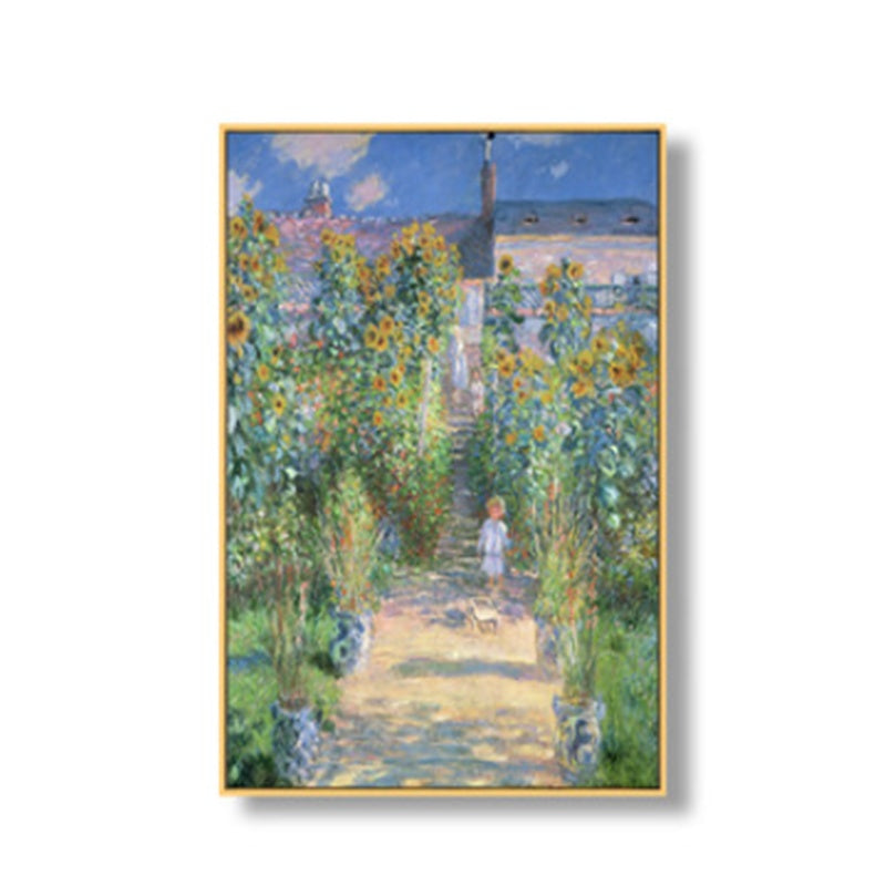 KTX-043923 Elegant Landscape Canvas Art with Luxury Gold Aluminum Frame and Pine Wood Inner Frame for Home Decoration