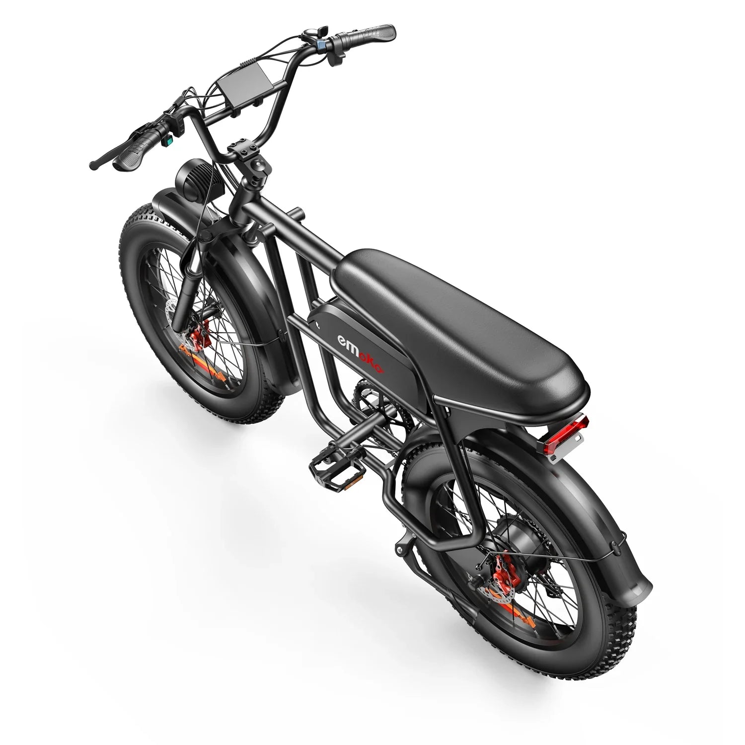 KTX-044243 Dual Motor 1000W Fat Tire Electric Bike, 7-Speed, 48V Integrated Lithium Battery, 20" Wheels, Max Speed 50 km/h