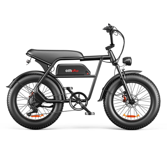 KTX-044243 Dual Motor 1000W Fat Tire Electric Bike, 7-Speed, 48V Integrated Lithium Battery, 20" Wheels, Max Speed 50 km/h