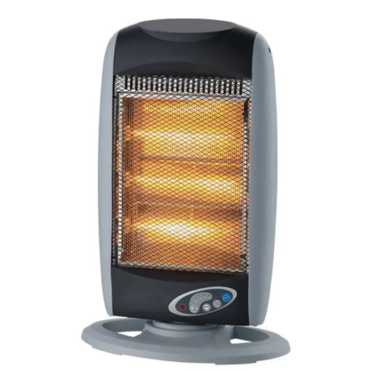 KTX-046419 1200W Electric Halogen Heater with 3 Adjustable Heating Levels and Remote Control