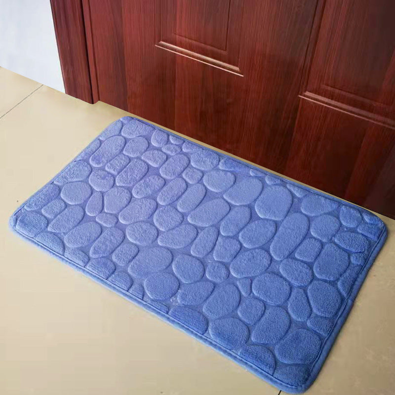 KTX-047123 Small Stone Block Embossed Non-Slip Kitchen Mat in Various Colors - 50x120cm Cotton