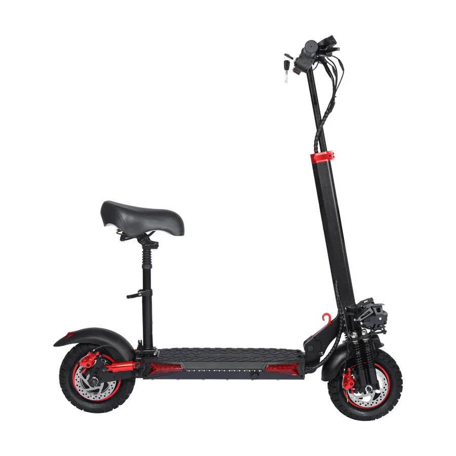 KTX-049875 Foldable Electric Scooter with 60km Range, 800W Motor, 10-Inch Tires, Ideal for Unisex Use