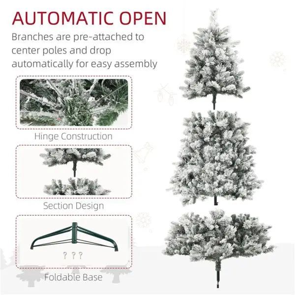 KTX-050131 7.5ft Christmas Tree for Joyful Holiday Decor - Model D0100HAYF87D0102HQN63W