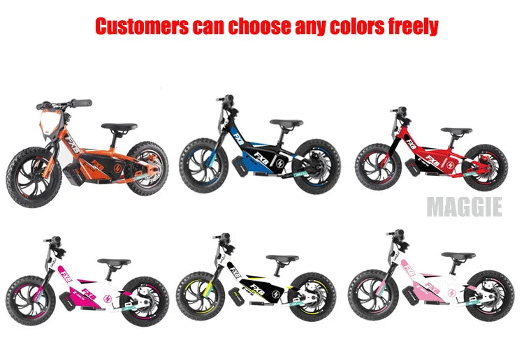 KTX-051091 16-Inch Electric Balance Bike for Kids with Steel Fork and 350W Motor