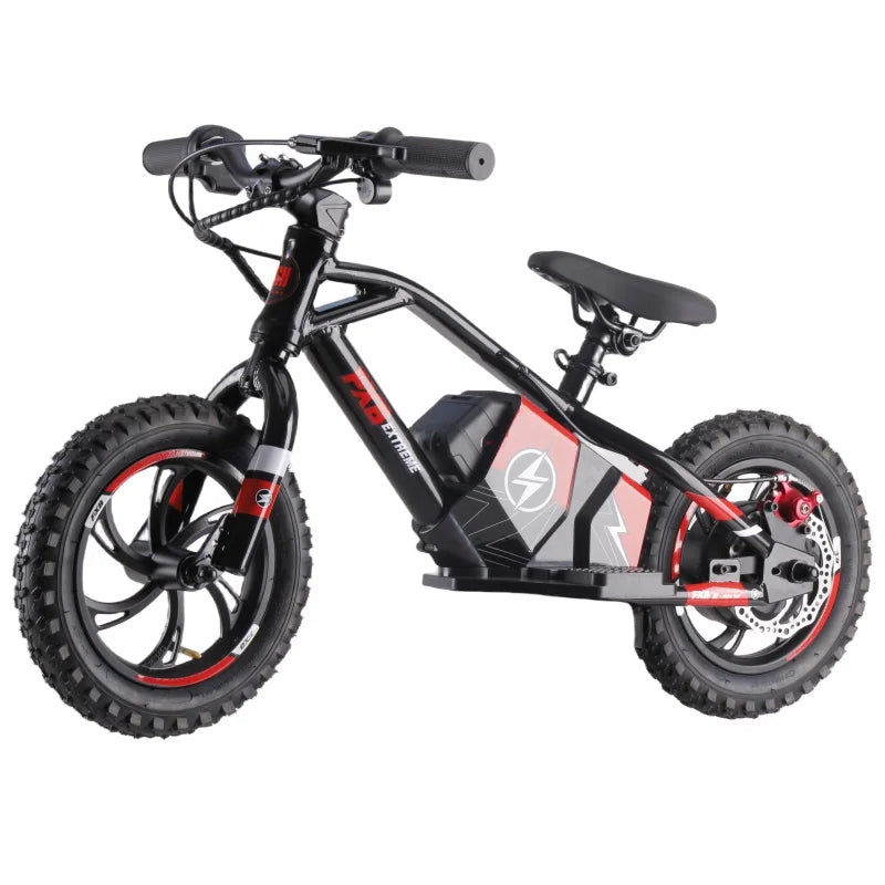 KTX-052243 Kids Electric Motorcycle with 12-Inch Fat Tires and 250W Brushless Motor, 2-Speed – Max Speed 50 km/h, Waterproof Lithium Battery