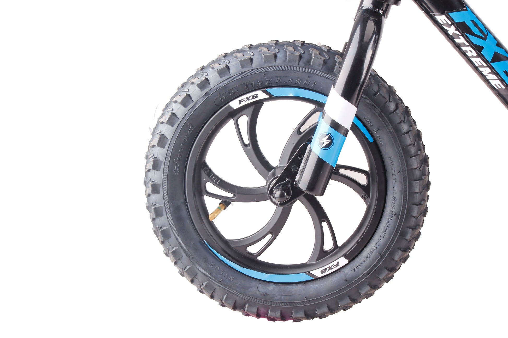 KTX-052243 Kids Electric Motorcycle with 12-Inch Fat Tires and 250W Brushless Motor, 2-Speed – Max Speed 50 km/h, Waterproof Lithium Battery