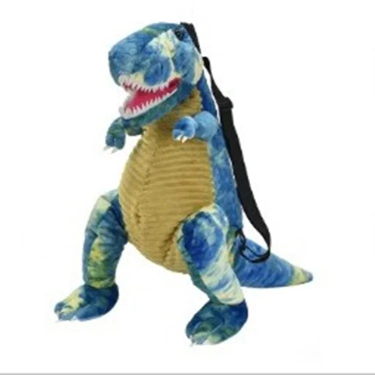 KTX-053075 Dinosaur Plush Backpack - Soft Stuffed Animal Toy for Kids, Colorful Design, 40cm Tall
