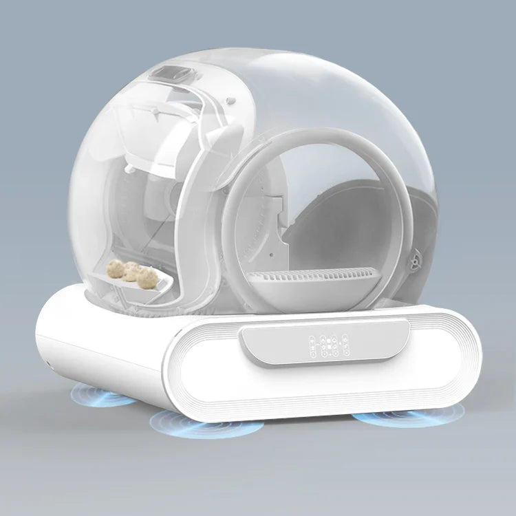 KTX-054419 Smart Automatic Self-Cleaning Cat Litter Box with APP Control and Odor Control, Large Capacity 65L