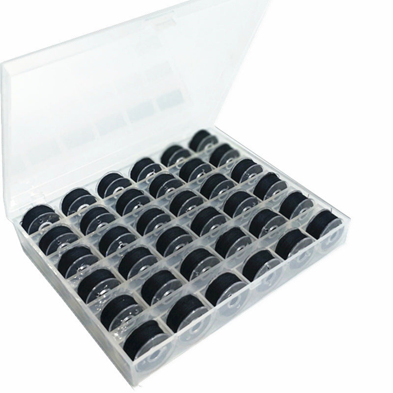 KTX-055955 36 Color Translucent Bobbin Cartridge Set for Sewing Machines