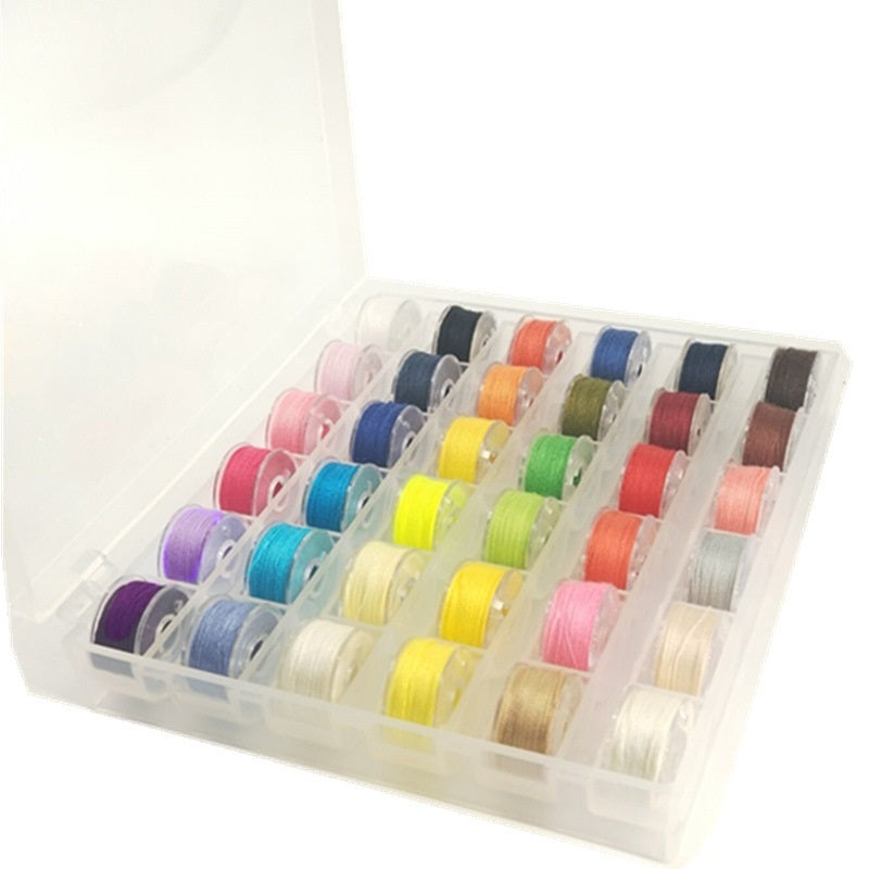 KTX-055955 36 Color Translucent Bobbin Cartridge Set for Sewing Machines