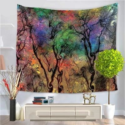 KTX-056979 Digital Printed Plush Fabric Tapestry Tarpaulin, 100% Polyester Fiber