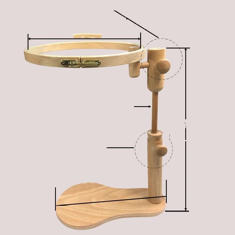 KTX-057107 Wooden Cross Stitch Embroidery Frame for Household Crafting
