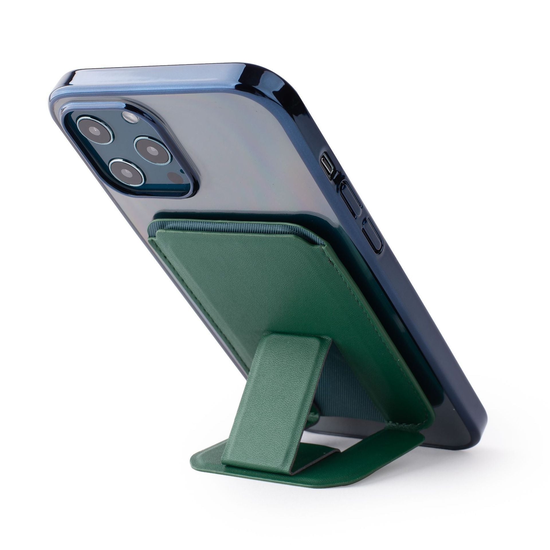 KTX-057491 Magnetic Suction Card Bag and Phone Back Stick Stand - Versatile Desktop Holder in Multiple Colors