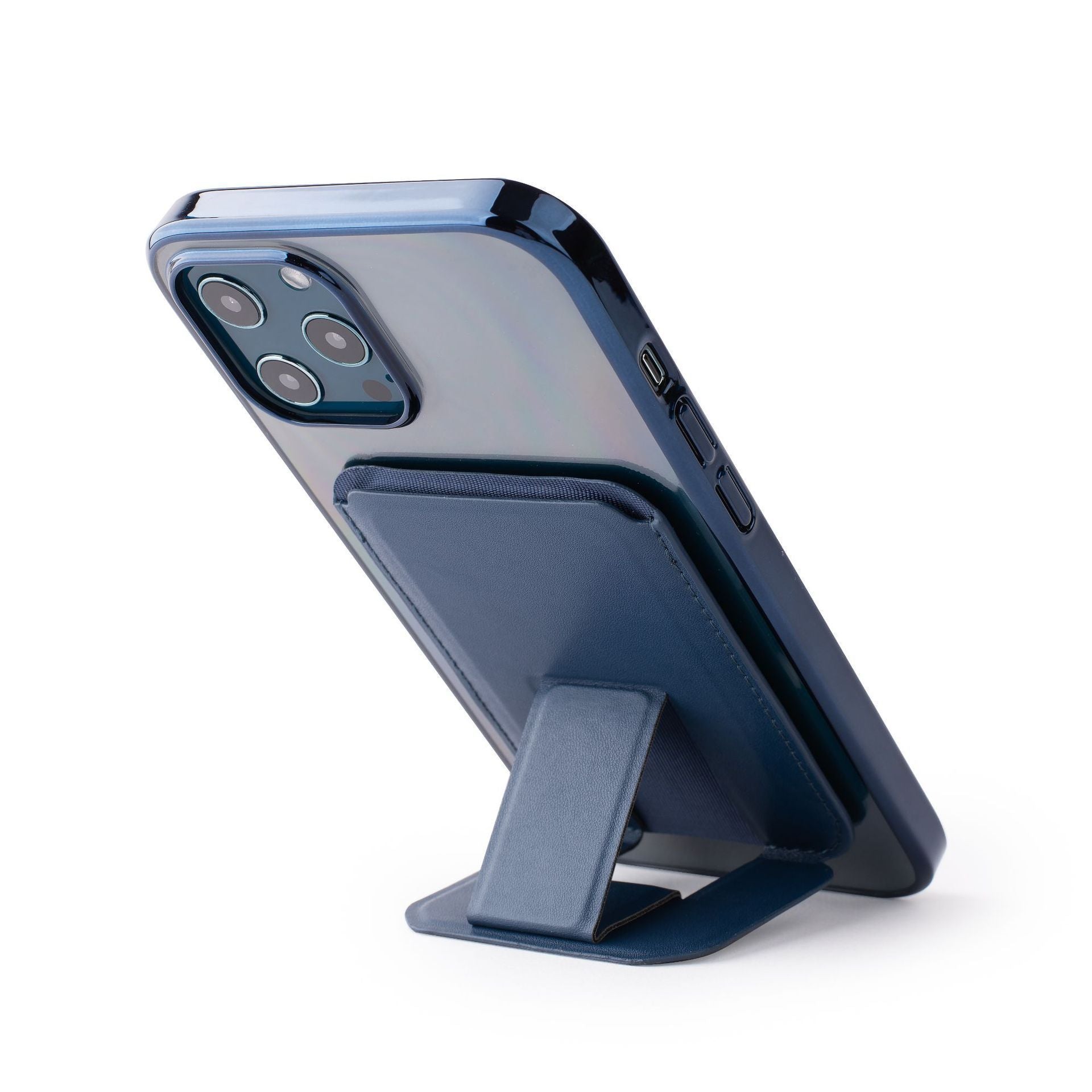 KTX-057491 Magnetic Suction Card Bag and Phone Back Stick Stand - Versatile Desktop Holder in Multiple Colors