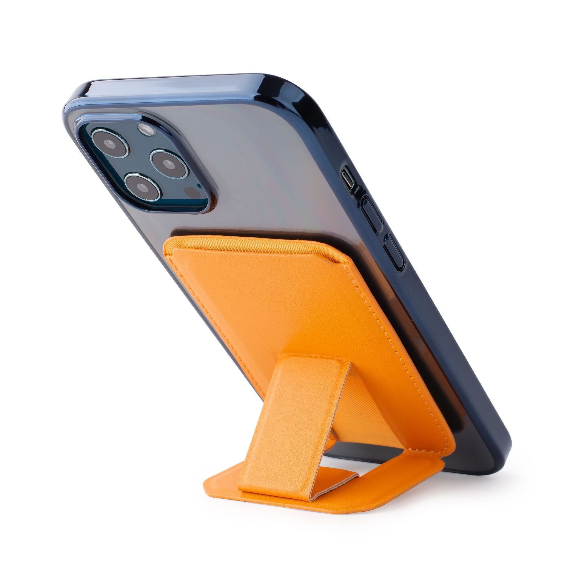 KTX-057491 Magnetic Suction Card Bag and Phone Back Stick Stand - Versatile Desktop Holder in Multiple Colors