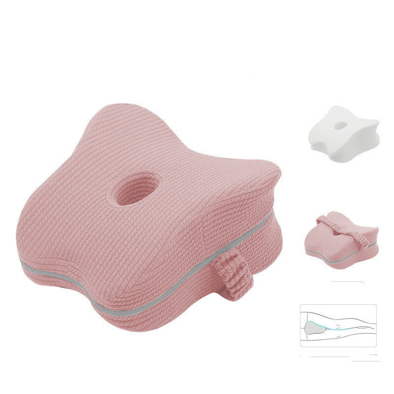 KTX-058259 Heart-Shaped Memory Foam Knee Pillow for Comfortable Support