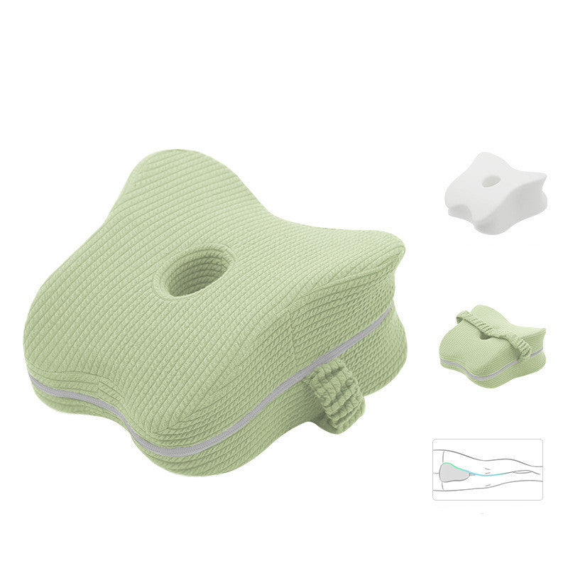 KTX-058259 Heart-Shaped Memory Foam Knee Pillow for Comfortable Support