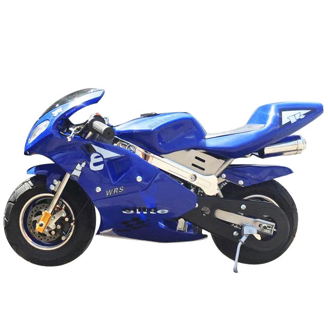 KTX-059155 Kids 50cc Mini Motorbike - 2-Stroke Brushless Gas Motorcycle, 30km/h Max Speed, Chain Drive