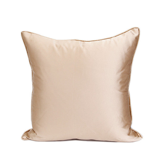 KTX-059411 Champagne Gold Contemporary Lumbar Pillow with Cotton and Blend Fill Options, Multiple Sizes Available