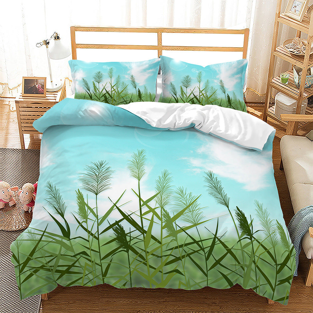 KTX-059731 Dandelion Cartoon Bedding Set in Soft Brushed Polyester, Multiple Sizes Available