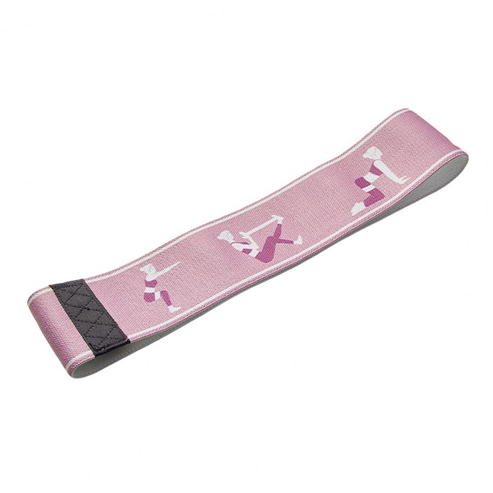 KTX-060051 Elastic Fitness Resistance Band - Polyester Fiber Tension Rope in Purple and Pink, Sizes S & M