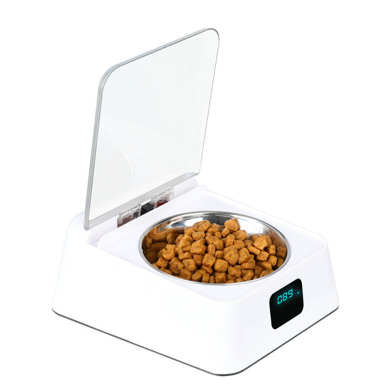 KTX-060243 Automatic Pet Feeder with 5G Connectivity and Integrated Bowl, Compact Design, DC3.7V Power