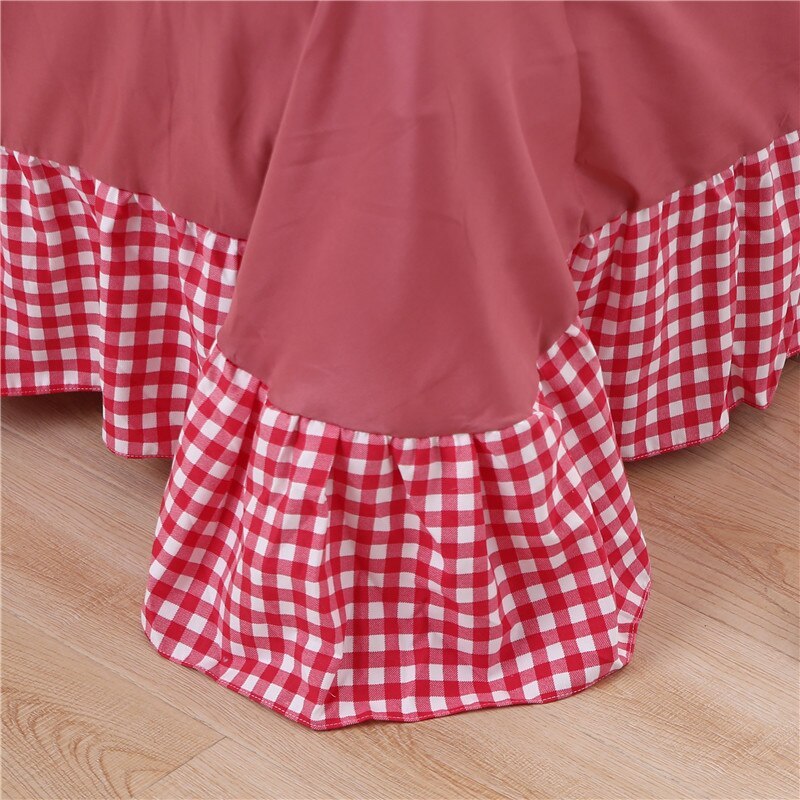 KTX-060883 Korean Style Floral Lace Four-Piece Quilt Set for Queen and King Beds