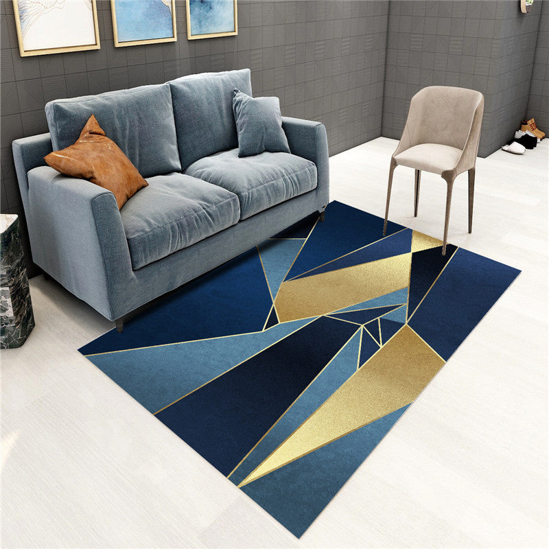 KTX-061587 Nordic Light Printed Geometric Carpet Mat - 400mm x 600mm, Machine Washable, Available in Multiple Styles
