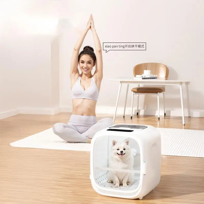 KTX-062291 Automatic Pet Hair Dryer Box with Voice Control and Temperature Settings for Cats and Small Dogs