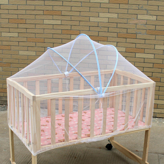 KTX-062355 Yurt Style Crib Arch Mosquito Net for 80x50-100x60cm Beddings in Durable Polyester/Cotton
