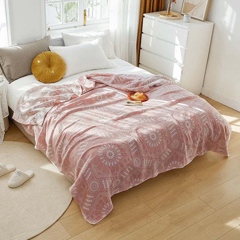 KTX-062867 Terry Quilted Soft Cotton Quilt in Various Colors and Patterns - Double Thin Design, 150cm x 200cm, 200cm x 230cm