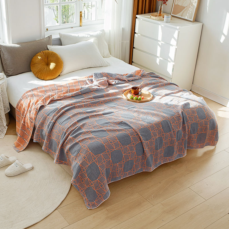 KTX-062867 Terry Quilted Soft Cotton Quilt in Various Colors and Patterns - Double Thin Design, 150cm x 200cm, 200cm x 230cm