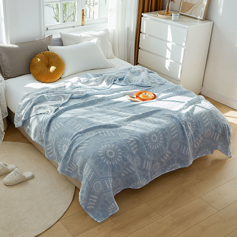 KTX-062867 Terry Quilted Soft Cotton Quilt in Various Colors and Patterns - Double Thin Design, 150cm x 200cm, 200cm x 230cm