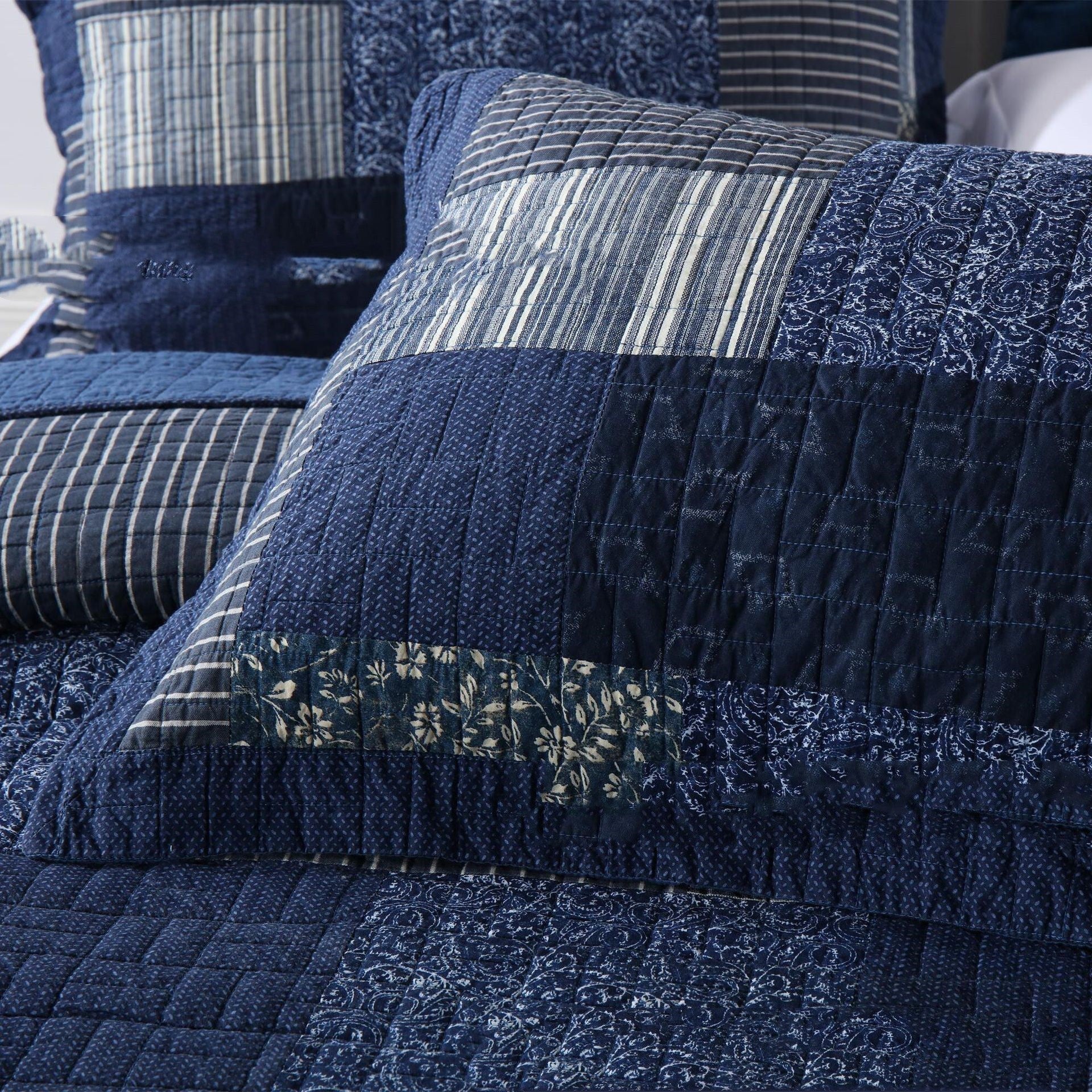 KTX-063507 Pure Cotton Plant and Flower Pattern Summer Duvet Set - 3-Piece Bedding Ensemble 230x250cm/250x270cm