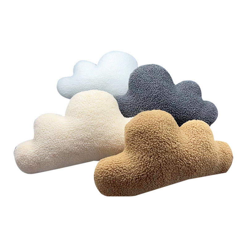 KTX-064083 Bay Window Plush Doll Cushion for Afternoon Naps - Available in White, Beige, Brown, Gray, 33cm Height