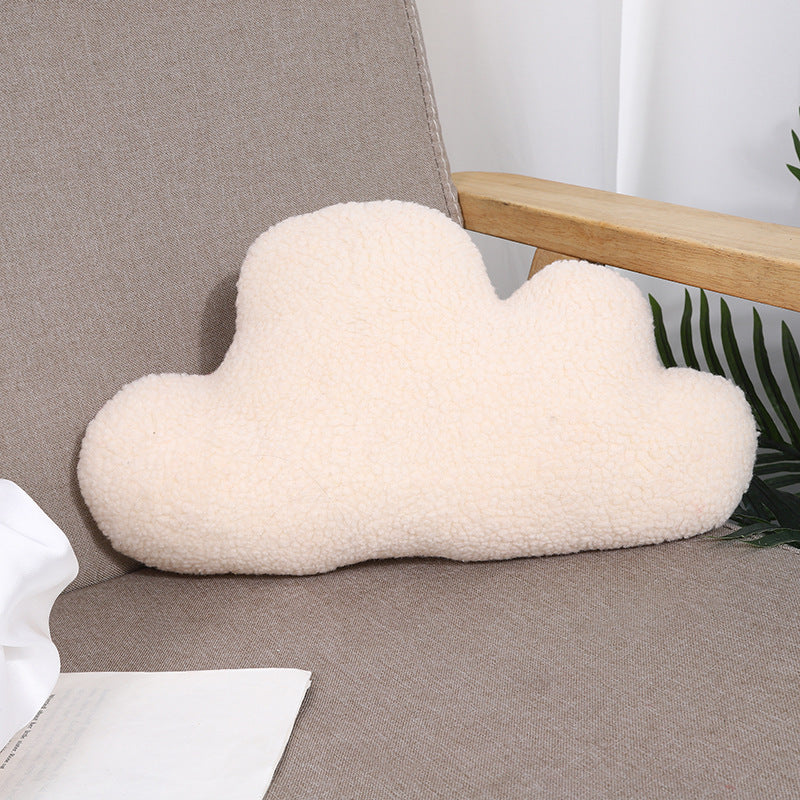 KTX-064083 Bay Window Plush Doll Cushion for Afternoon Naps - Available in White, Beige, Brown, Gray, 33cm Height