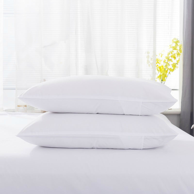 KTX-065107 Pure White Brushed Cloth Four-Piece Bedding Quilt Cover Set